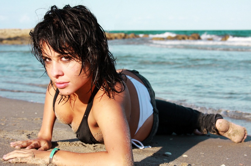 Female model photo shoot of Camila Sousa by Sara Lauren Photography in Highland Beach
