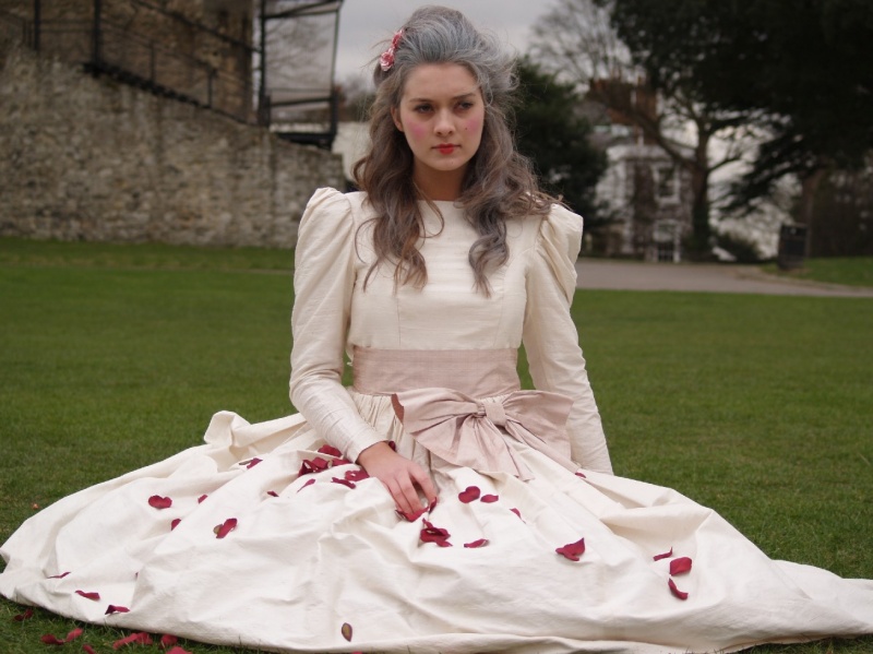Female model photo shoot of Coma - makeup artist in Rochester castle, Kent., wardrobe styled by Charlotte Blazeby