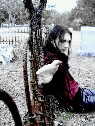 Male model photo shoot of TallSpook in Local Graveyard