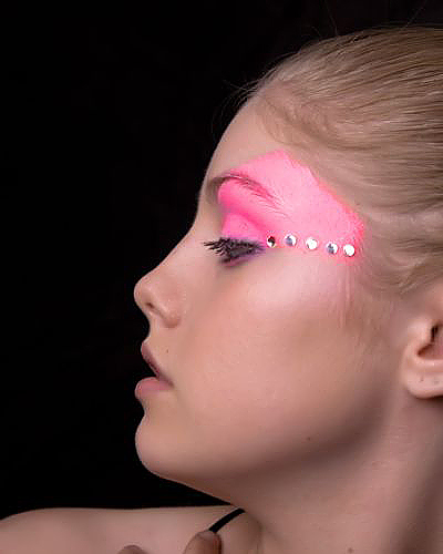 Female model photo shoot of studio B VA by studio B VA, makeup by Brit Strickland