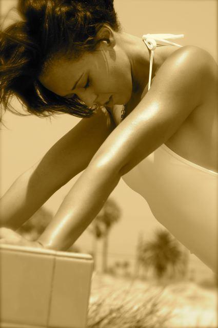 Female model photo shoot of Shannon Komai McClain in Los Angeles, CA