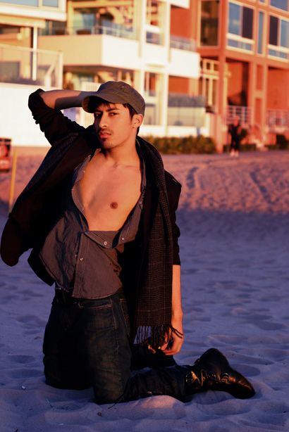 Male model photo shoot of RaffieRoo in Santa Monica Beach, near Venice
