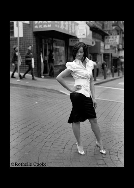 Female model photo shoot of  Felicia Marie by Pentax 67 in SF, CA
