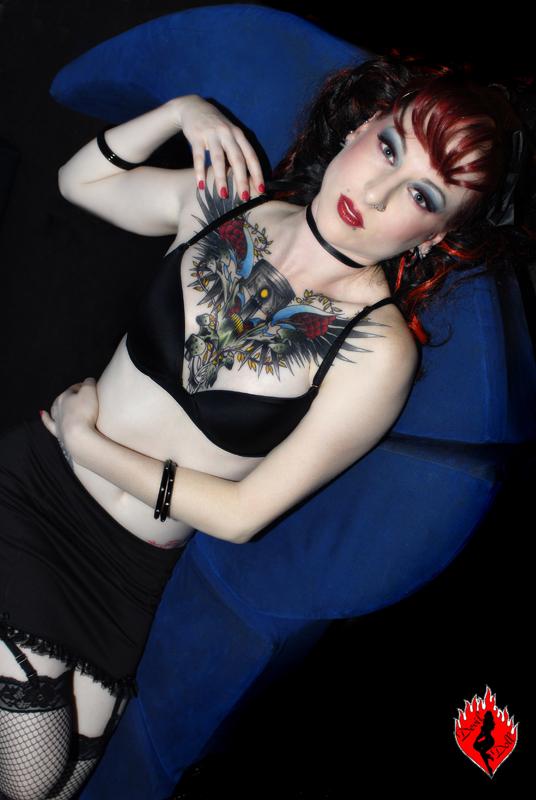 Female model photo shoot of Kitty Elixir in Abode Night Club