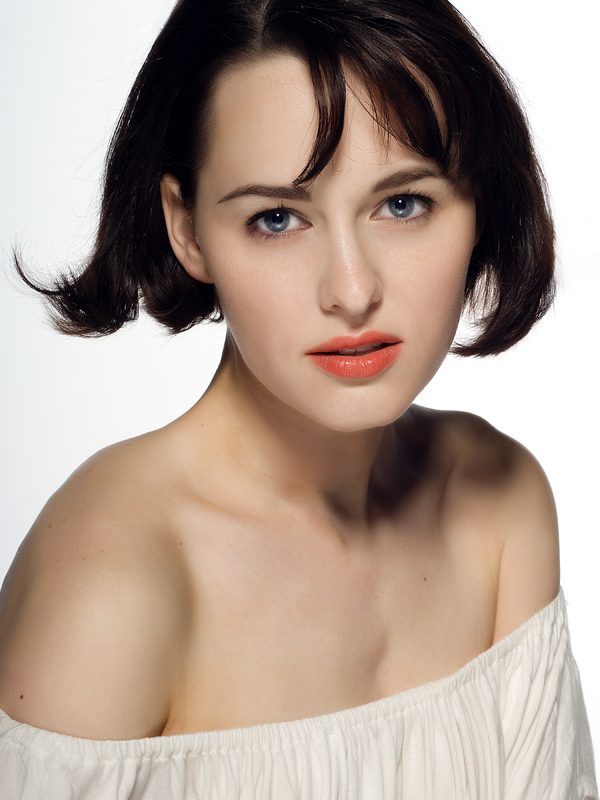 Female model photo shoot of Gina Chapman by Luis Aragon in Studio 400, makeup by KatAragon
