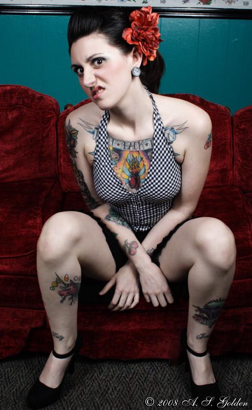 Female model photo shoot of Alicia_NudeModel by Madame Zombie in Skin Illustration: Cookestown, NJ