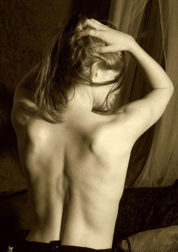 Female model photo shoot of Lady Valkyrie by Dale Ewen in Bedroom
