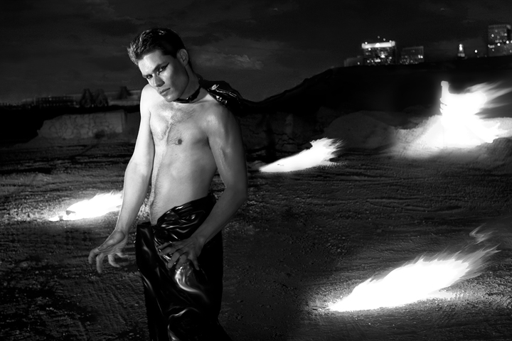 Male model photo shoot of Yo Mama by M Rez in Alameda...freakin freezing that night by the bay