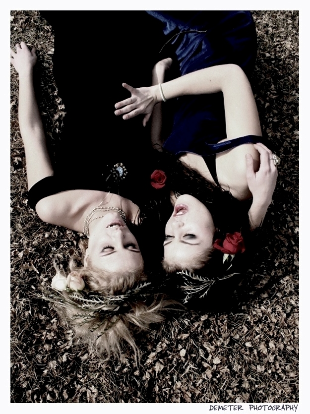 Female model photo shoot of Tiffany Nicol and Dani Nicol by Demeter Photography, makeup by Kazmetix