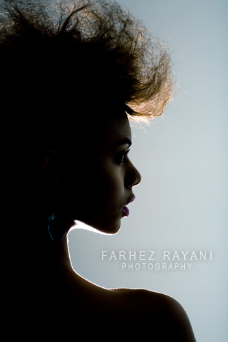 Male and Female model photo shoot of Farhez Rayani and Luckyfox by Farhez Rayani in Los Angeles, makeup by Ziya