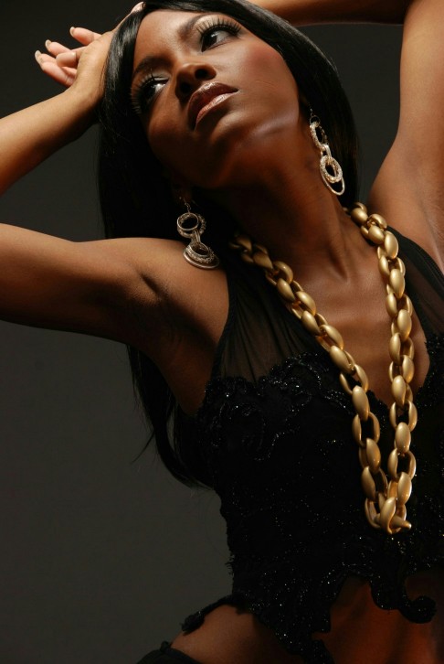 Female model photo shoot of GLAMboyant Neisha in WIGGINS STUDIOS,ATL-GA, makeup by Synthe and AnthonyJ- The Artist