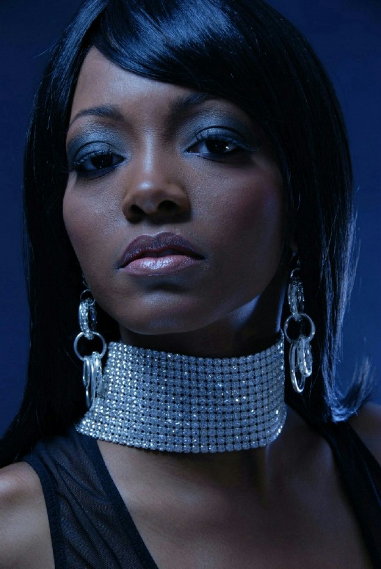 Female model photo shoot of GLAMboyant Neisha in WIGGINS STUDIOS, ATL-GA, makeup by Synthe and AnthonyJ- The Artist