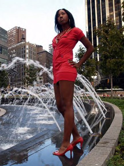 Female model photo shoot of Kieta Cream in Central Park