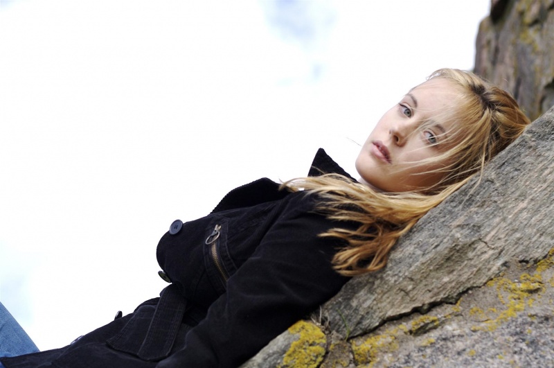Female model photo shoot of PetraS in Alfsborgs fastning - Sweden