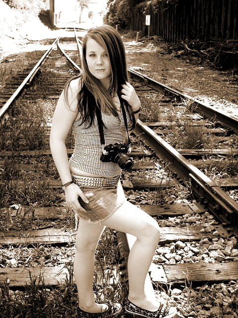 Female model photo shoot of Rachel Hailey and ShellyMarie in Riverside Railroad