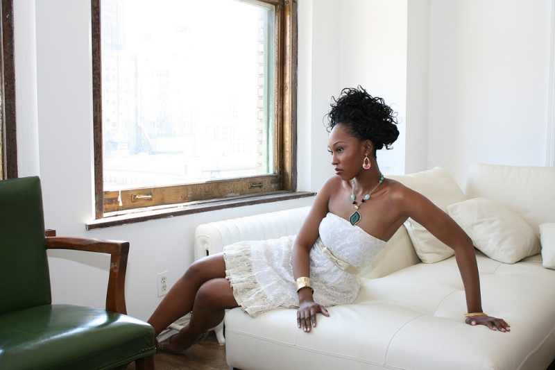 Male and Female model photo shoot of AGDM and Kisha Neal in New York, makeup by DashDIVA