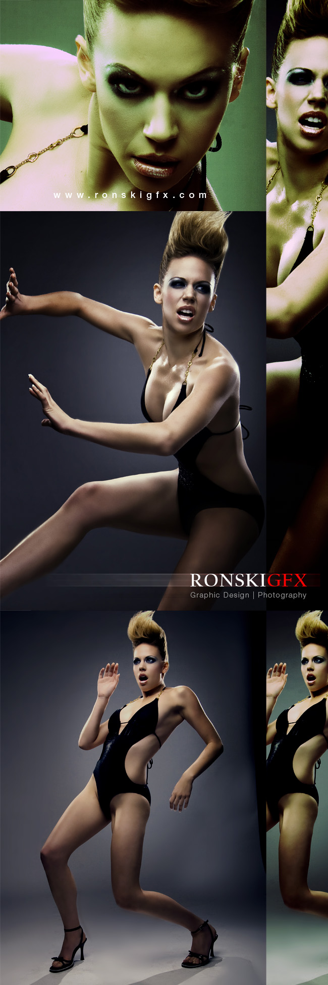 Female model photo shoot of Kari Goldbaum by RON RonskiGFX CRUZ, makeup by Kimberly Jagger