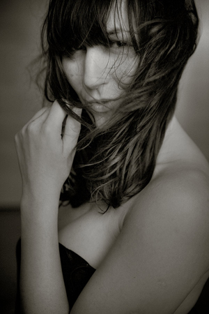 Female model photo shoot of jana - berlin in studio