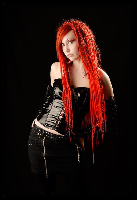 Female model photo shoot of BloodShine by Lazy Diver in Lund, Sweden