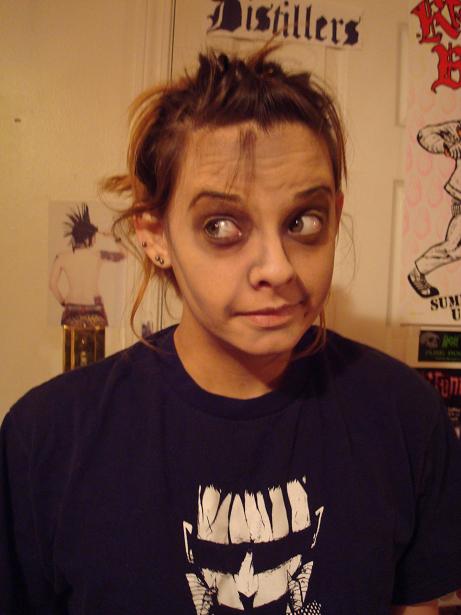 Female model photo shoot of alina von zombie