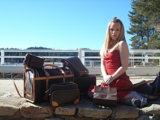 Female model photo shoot of kendle in Lake Arrowhead, CA, makeup by Grant Crilley