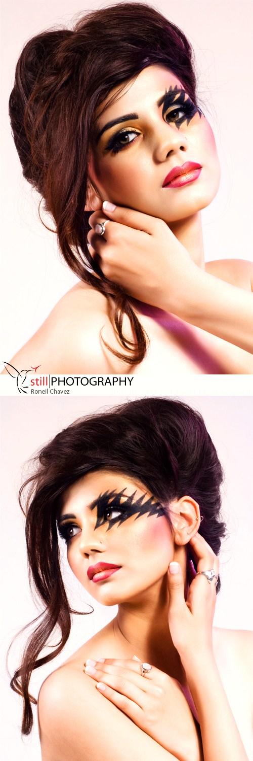Female model photo shoot of Melanie Togo and Miss Tana by Roneil Chavez, hair styled by JOSEPH SANTOS