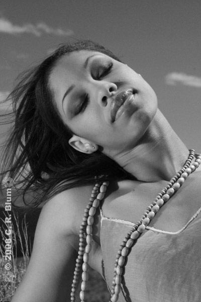 Female model photo shoot of Tashona MK by C R Blum Photography in Pyramid Lake, NV