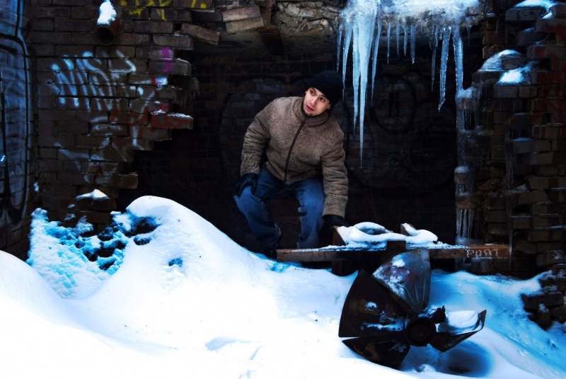 Male model photo shoot of Mirzo in Don Valley Brickworks