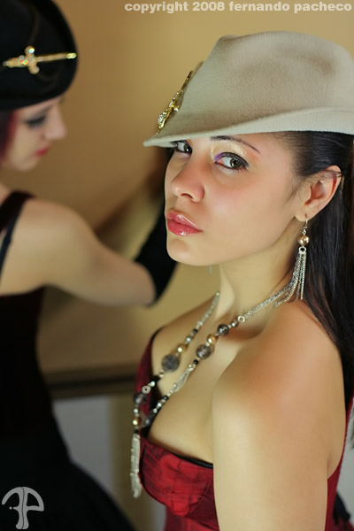 Female model photo shoot of Crystal W and Ella de Vil by Fernando L Pacheco