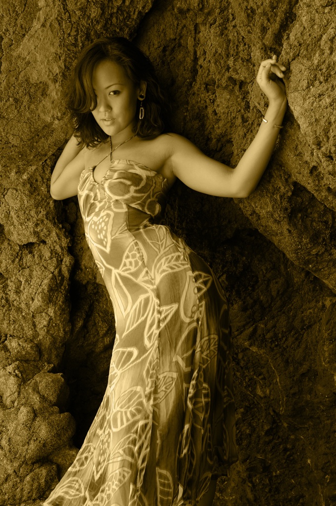 Female model photo shoot of Jandi LIn by Renard Garr in El Matador Beach, CA