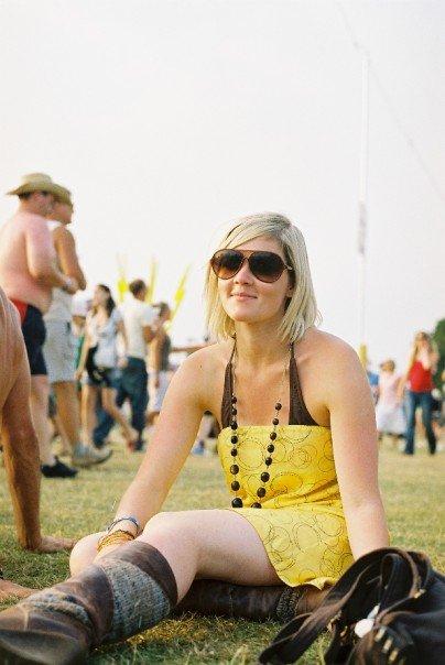 Female model photo shoot of Jenna Keating in Isle of Wight Festival 2007