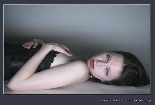 Female model photo shoot of Miss Poizon