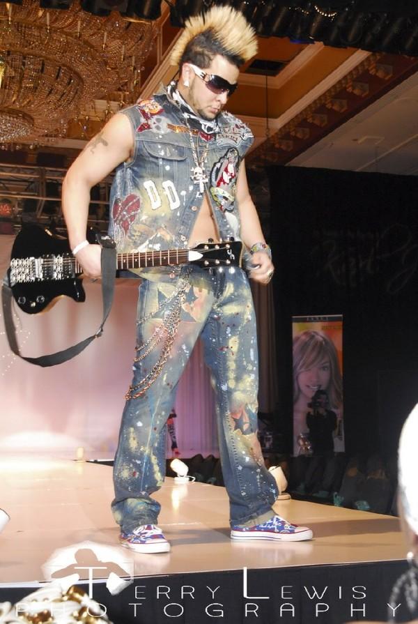 Male model photo shoot of Justin Rockstar in fashion show AC