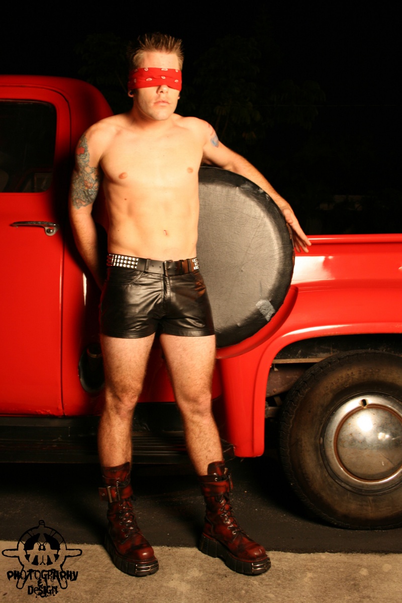 Male model photo shoot of Adrian Acuna and HELMET FETISH