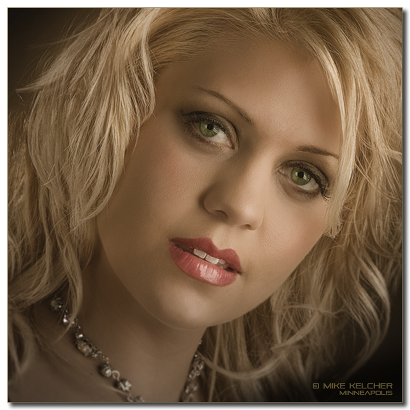 Female model photo shoot of Makeup by Sally and Jesse Ann by Mike Kelcher in MN Shootout