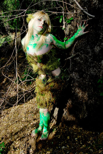 Female model photo shoot of Katlyn Murray and Shannon Lilly in Bouquet Falls, Angeles National Forest