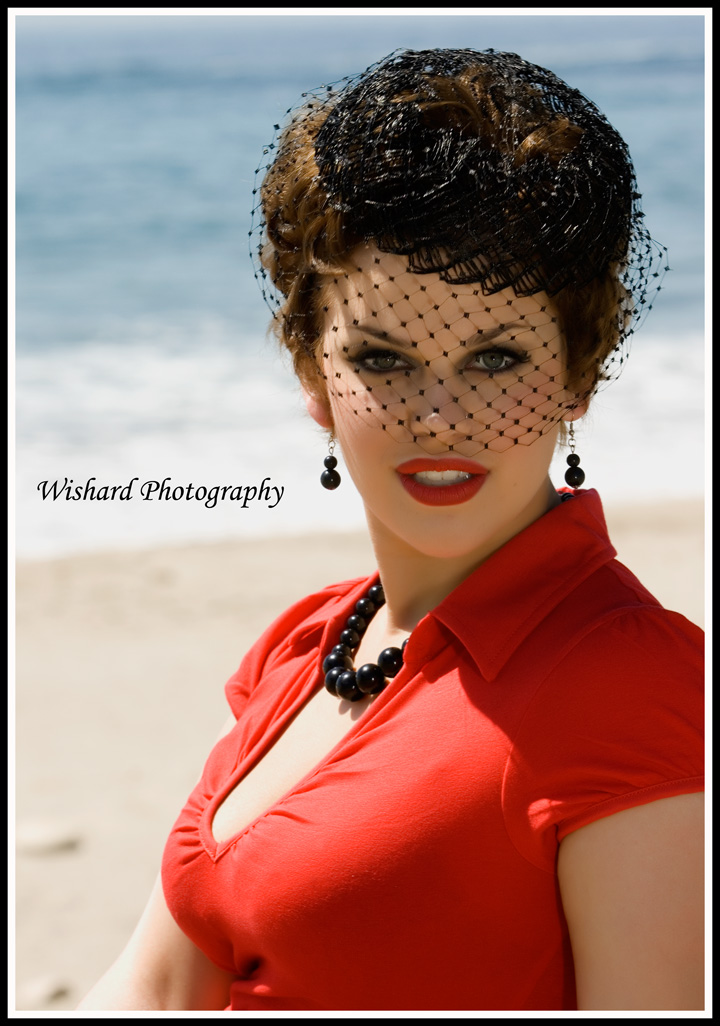 Female model photo shoot of Nancy Wishard and Jamie Werner in Refugio Beach, Ca., makeup by Jacque K