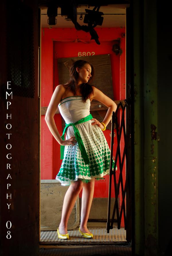 Female model photo shoot of Kandice Darlae by Evan Moodie Photography in Old Train Car - Walla Walla, WA