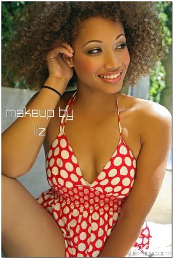 Female model photo shoot of Alysha y by THEMANUC no more in Los Angeles, makeup by MakeupByLiz