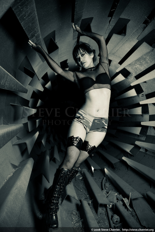 Female model photo shoot of Jeanine C by Steve Cherrier in THE GAPING MAW OF DEATH