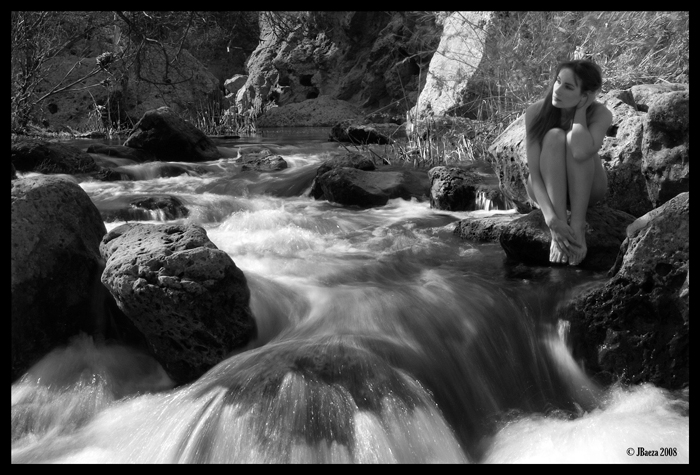 Male and Female model photo shoot of Jim Baeza and Vassanta in Malibu Creek, CA
