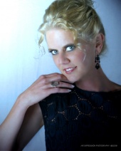 Female model photo shoot of Kari Tanner by Air Expression, makeup by Keith Beck