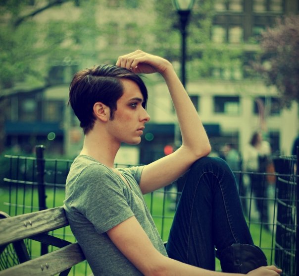 Male model photo shoot of James Michael Murphy by HANNAH FOTO in Madison Square Park