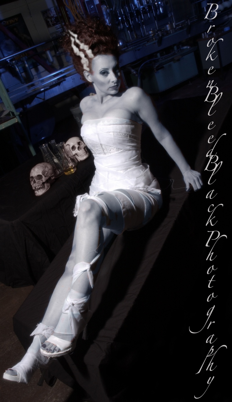 Male and Female model photo shoot of Broken Bleed Black and Marla Maraschino in BrokenBleedBlackStudios