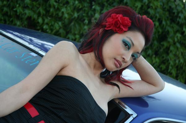 Female model photo shoot of Pink Kisses Makeup in Huntington Beach, CA