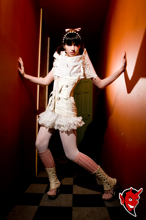 Female model photo shoot of Lindsay M Taylor by JohnnyB Photography in LoFi Social Club, wardrobe styled by Empress Mess