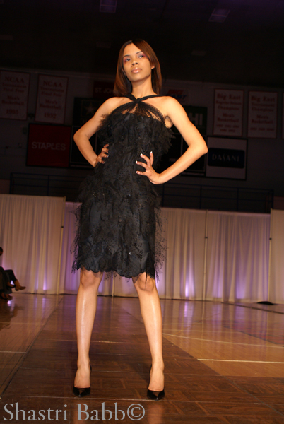 Female model photo shoot of michelle walker in carnesecca arena, clothing designed by DUROSEAu 