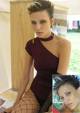 Female model photo shoot of ROCKYSTAR