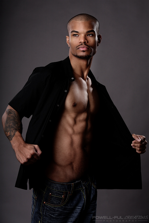 Male model photo shoot of Steven Marcellus by Powell Ful Creations in Studio