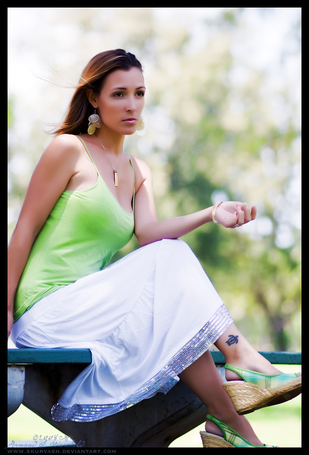 Female model photo shoot of AdriaLeigh by Duirstudios in Kailua Beach Park 5/1/08